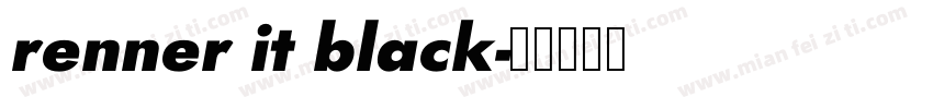 renner it black字体转换